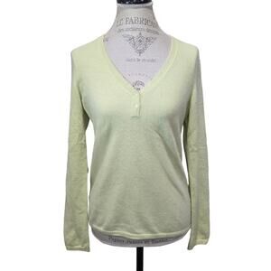 Collection Fifty Nine Bloomingdale's 100% Cashmere V Neck Long Sleeve Blouse Top